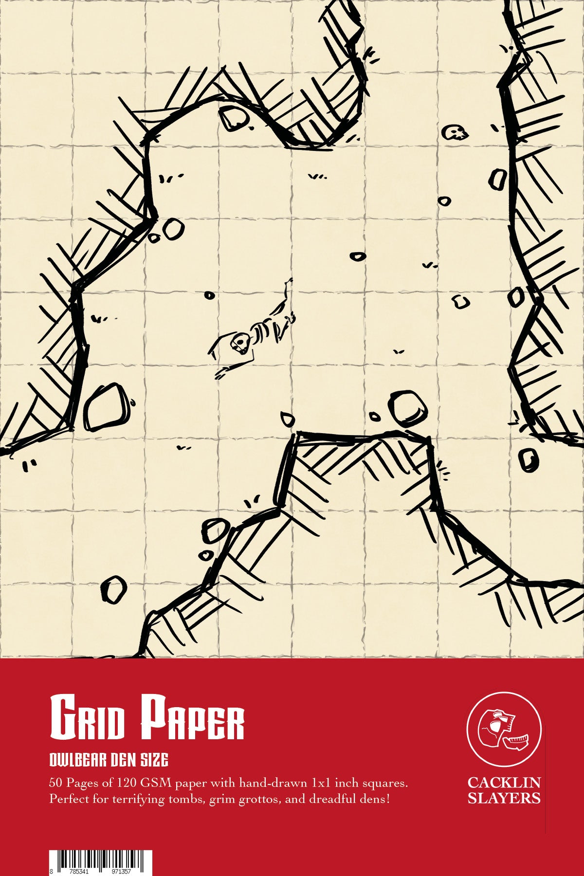 Grid Paper: Owlbear Den A4 Cacklin Slayers